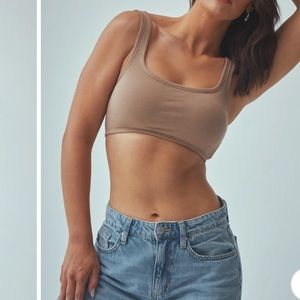 Bamboo Square Neck Brami Tank (Ultra Crop)